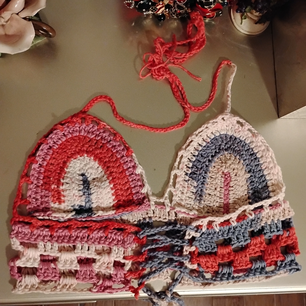 Handmade Multicolor Crochet Kids Accessory - Picture 5 of 12
